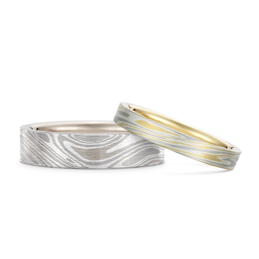 結婚指輪(タイトル:mokume)